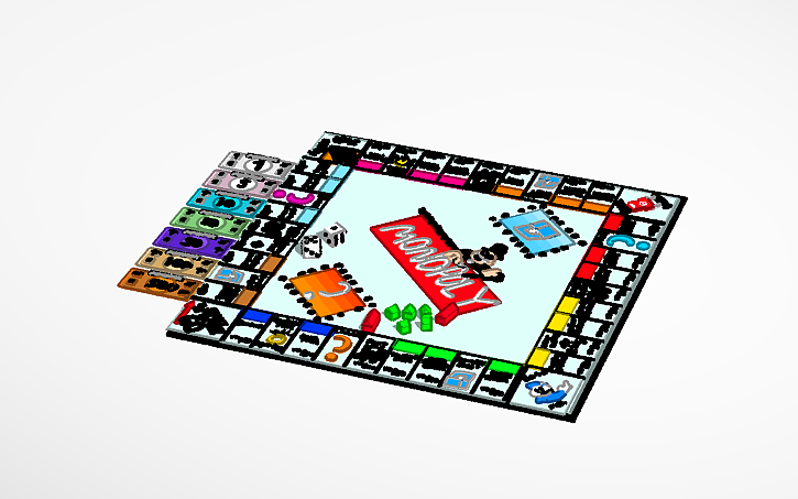 3D design Monopoly - Tinkercad