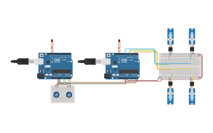 Circuit design UAV's Aileron - Tinkercad