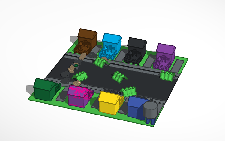 3D design Apocalypse Neighborhood - Tinkercad