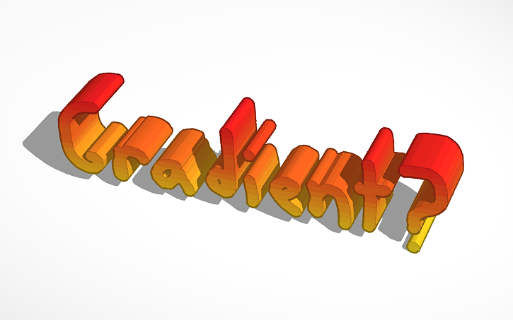 3D design Gradient Tutorial - Tinkercad