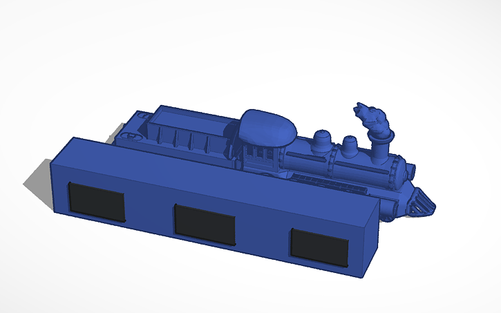 3D design Jailbreak Passenger Train/RU Blue Comet - Tinkercad