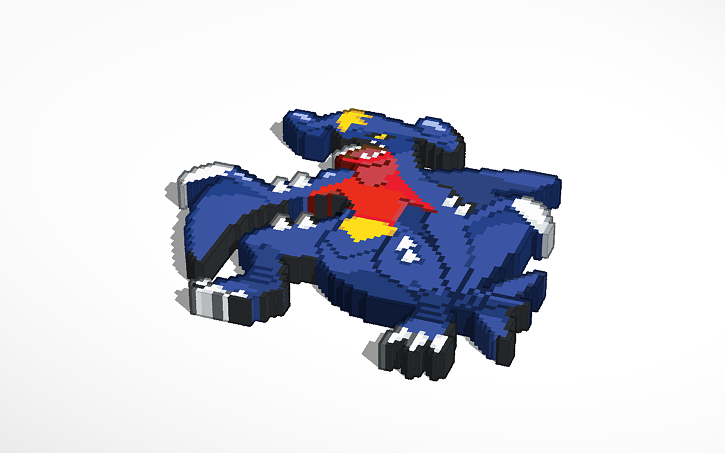 3D design Garchomp - Tinkercad
