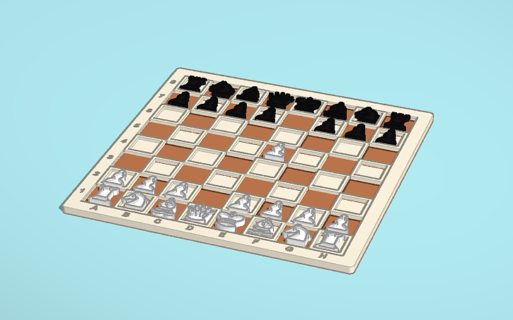 3D design dxe5, englund gambit. - Tinkercad