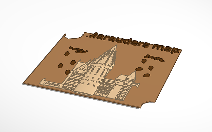 3D design Copy of marauders map!! - Tinkercad