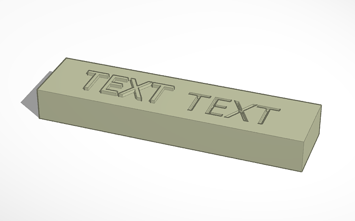 Embossed Cad 3D design Emboss & Engrave - Tinkercad