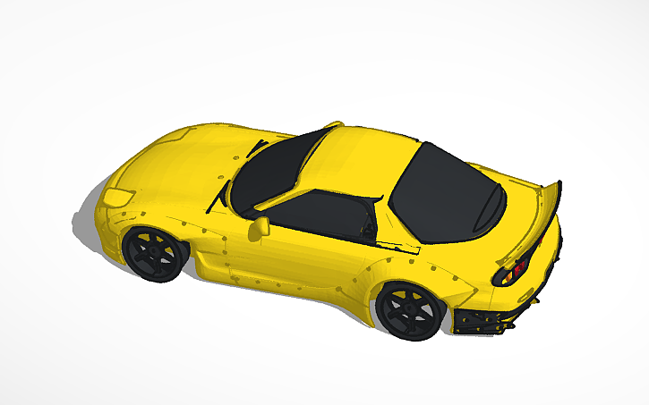 3D design original initial d mazda rx7 fd - Tinkercad
