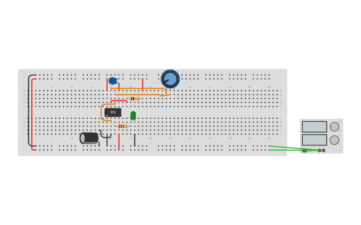 Circuit design timer - Tinkercad