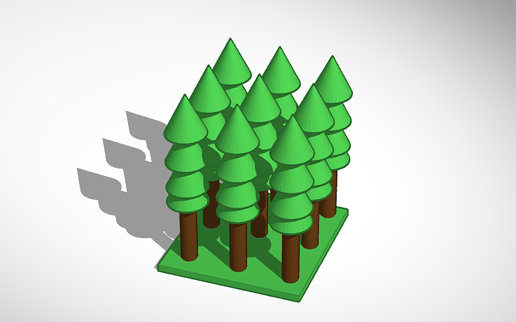 3D design Mini Forests - Tinkercad