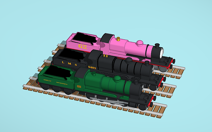 3D design ROD 3000 Class 2-8-0 - Tinkercad