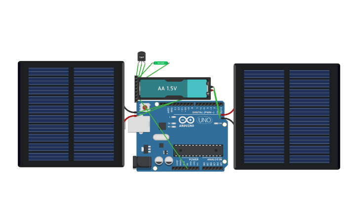 Circuit design MicroSat - Tinkercad
