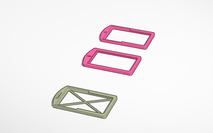 3D design card holder - Tinkercad