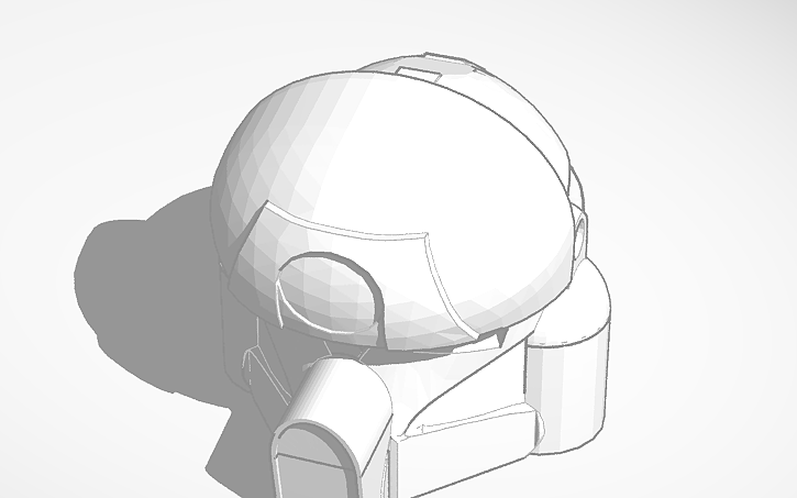 3D design lego clone p2 helmet - Tinkercad