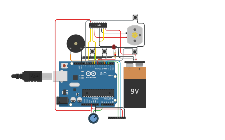 Circuit design Space Shuttle Launch-Working Model [TM1637] - Tinkercad