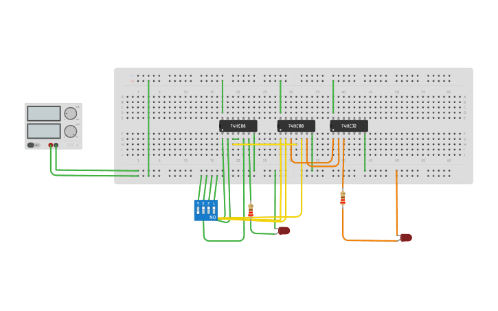 Circuit design Copy of full adder - Tinkercad