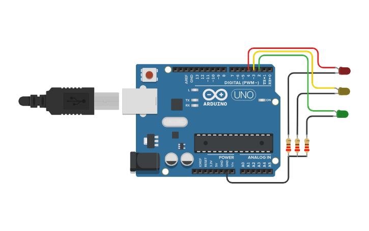 Circuit design Actividad Formativa Microcontroladores - Tinkercad
