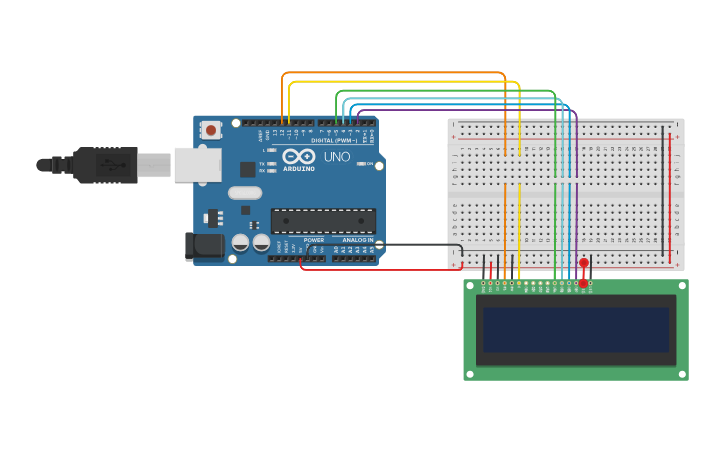 Circuit design Lcd Display Using Arduino - Tinkercad