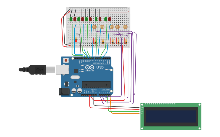 Circuit design probando2_ LDR-Arduino - Tinkercad