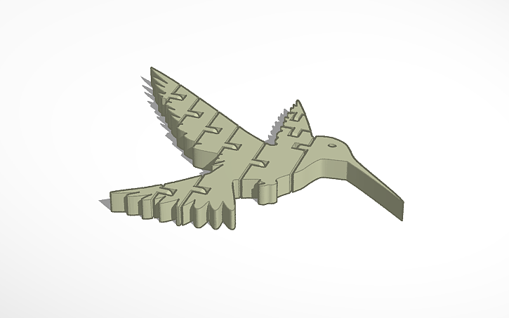 3D design Hummingbird - Tinkercad