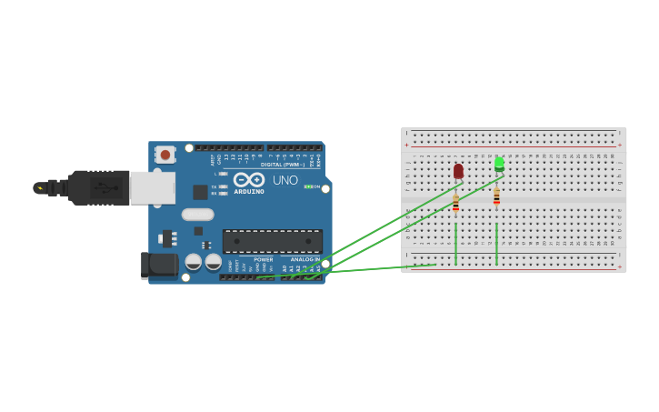 Circuit design Led Blinking - Tinkercad