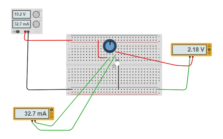 Circuit design Iodo LED - Tinkercad