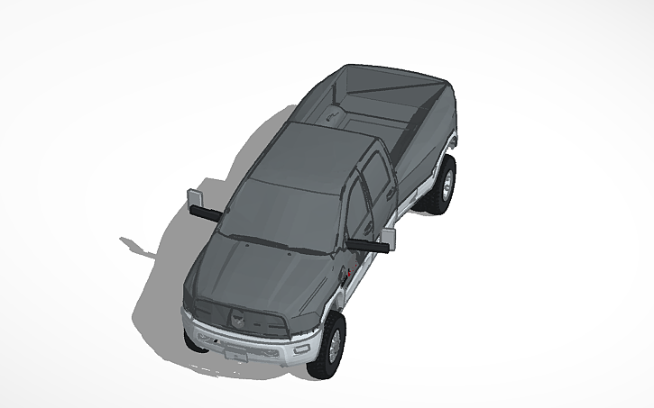 3D design 2010 Dodge Ram 3500 DRW cummins - Tinkercad
