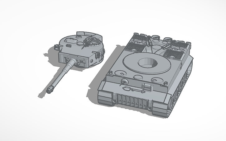 3D design Tiger 1 - Tinkercad