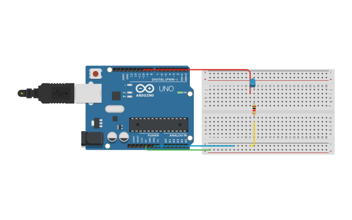 Circuit design Led - Tinkercad