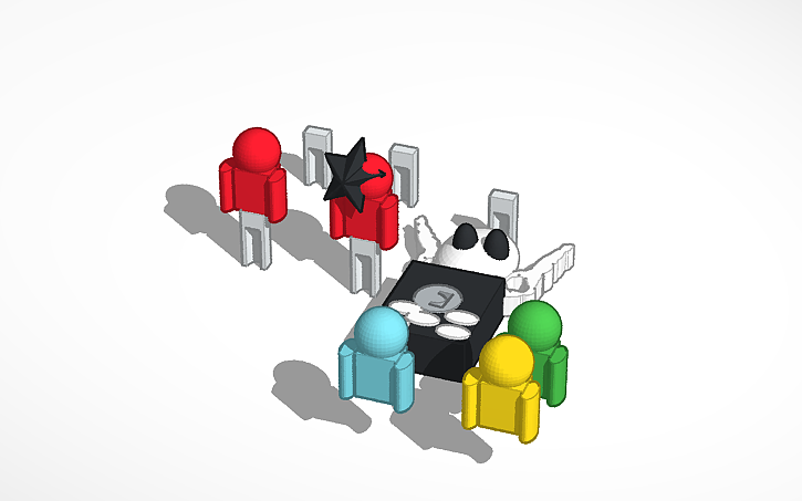3D design power rangers key - Tinkercad
