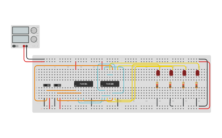 Type Decorder Circuit design Decorder - Tinkercad
