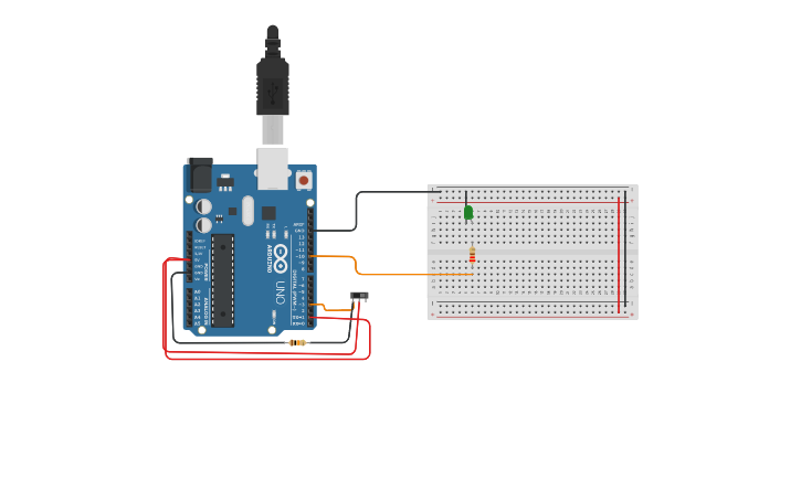 Circuit design PULL DOWN (READ/IF) - Tinkercad