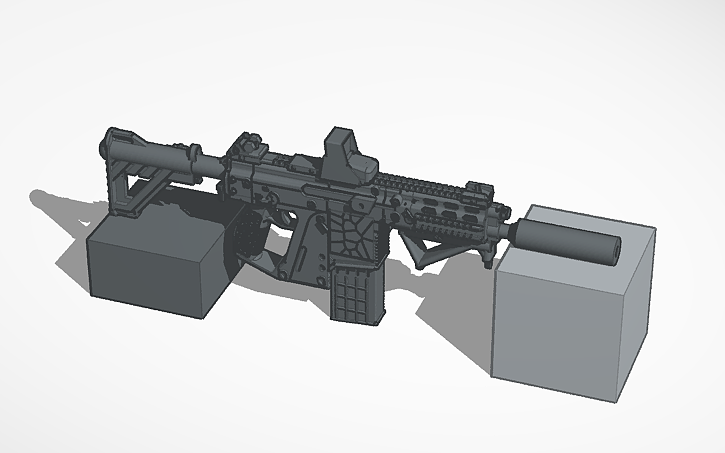 3D design Sim lab Shooting gun v2, A rifle, - Tinkercad