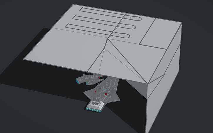 3D design Vanguard class flagship and 1:1000 scale (Executor for scale ...