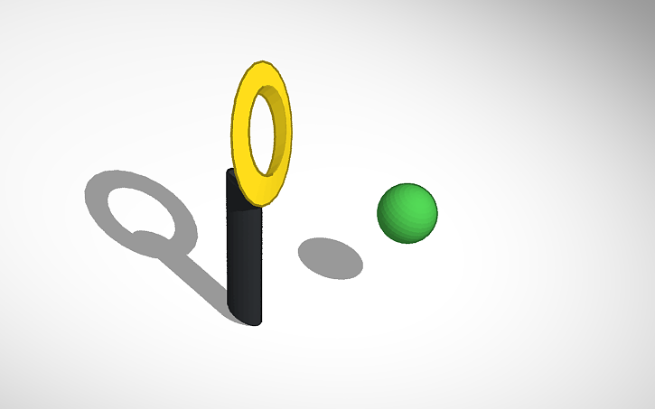 3D design Tennis Racquet - Tinkercad