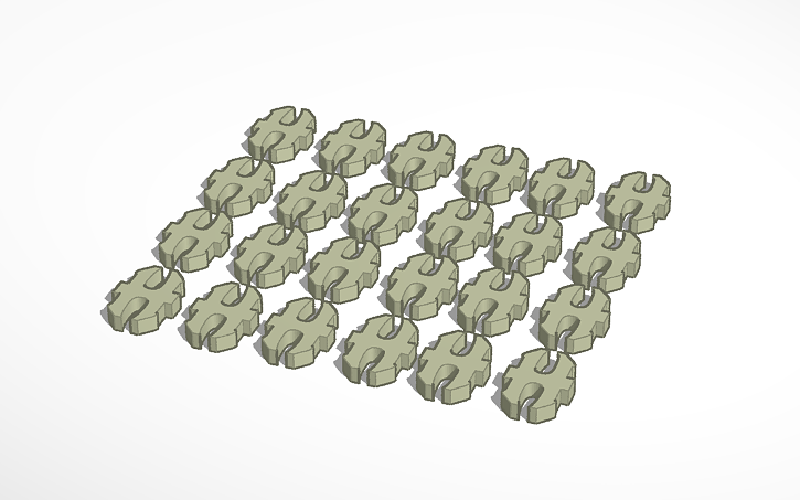 3D design Openlock Clips - Tinkercad