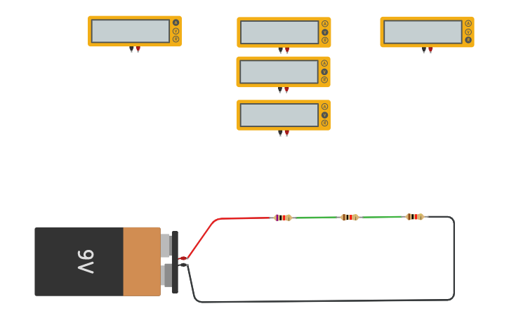 Circuit design 3 Series resistor tutorial - Tinkercad
