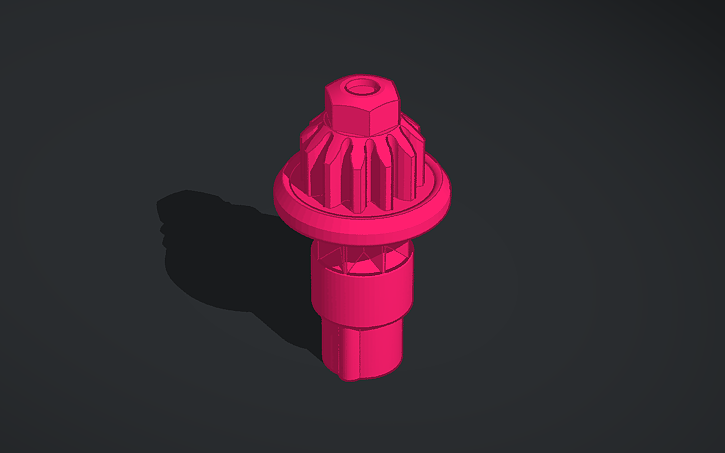 3D design Beyblade CX Kick bit - Tinkercad