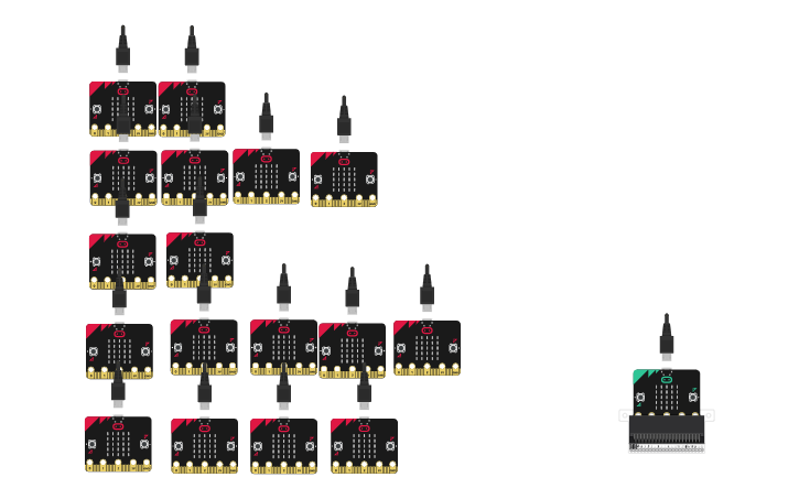 Circuit design Copy of micro:bit animation challenge - Tinkercad