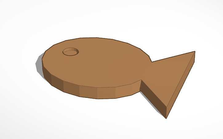 3D design fish - Tinkercad