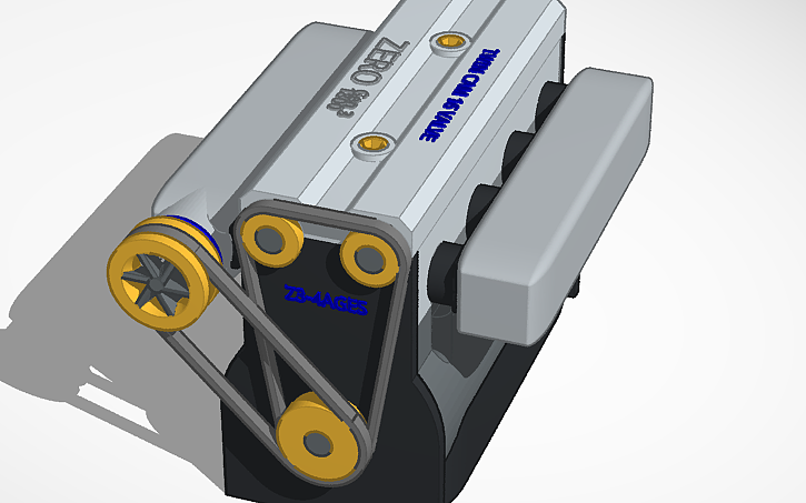 Engine Z3d 3D design Z3-4AGES 1.8L (Engine2) - Tinkercad