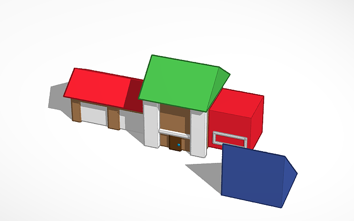 3D design Modern House - Tinkercad