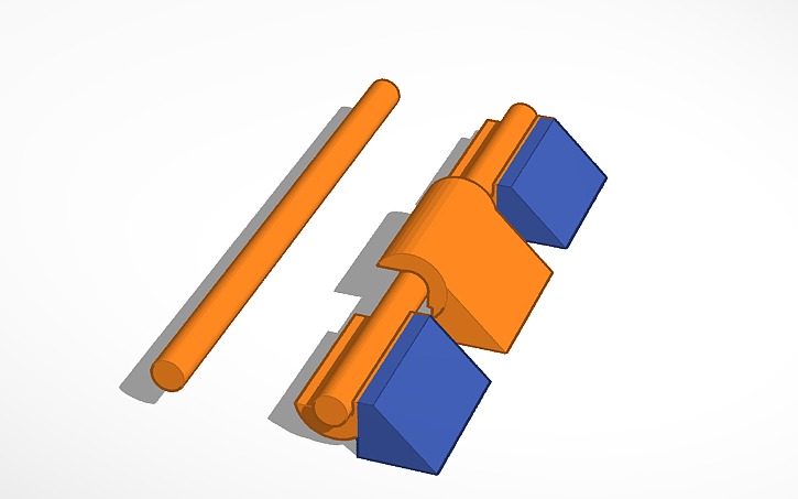 3D design Kiran's Integrated Snap Hinge - Tinkercad