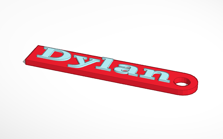 3D design Sleutelganger Dylan - Tinkercad