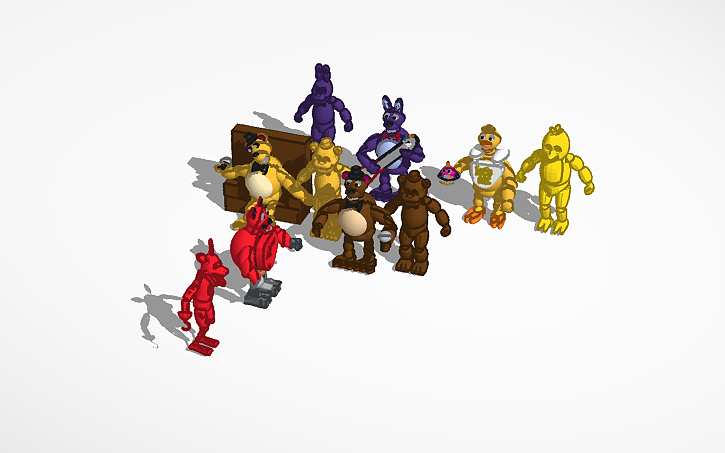 3D design FNAF - Tinkercad