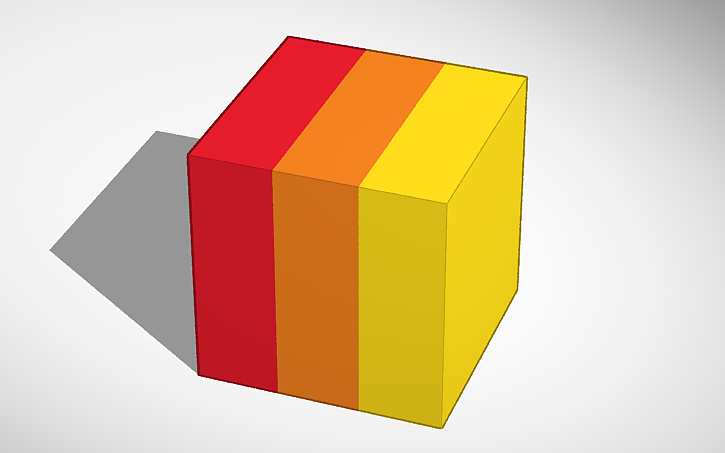 3D design fire block - Tinkercad