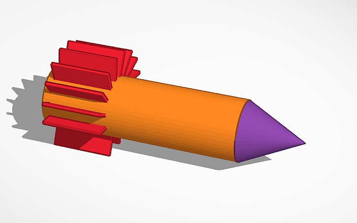 3D design Shadow Rocket - Tinkercad
