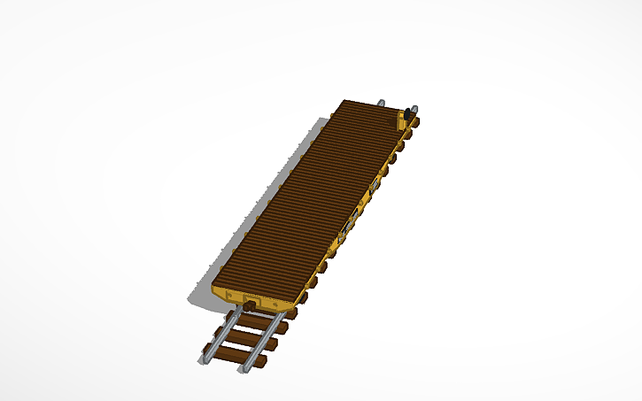 3D design TTX 50 Foot Flatcar (sovietball’s 50 ton flatcar remake ...