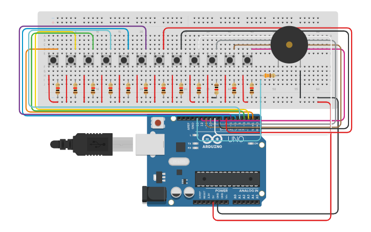 Tinker Arduino Projects Circuit design Arduino project 1 - Tinkercad