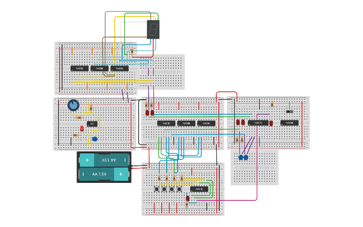 Circuit design DSD mini-project - Tinkercad