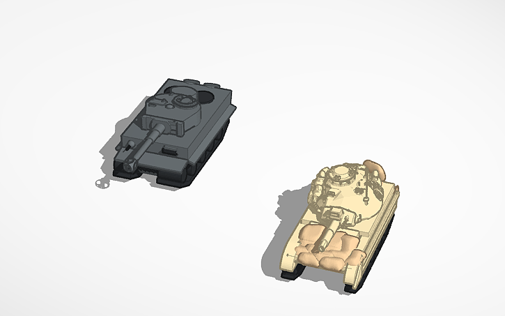 3D design Tanks - Tinkercad