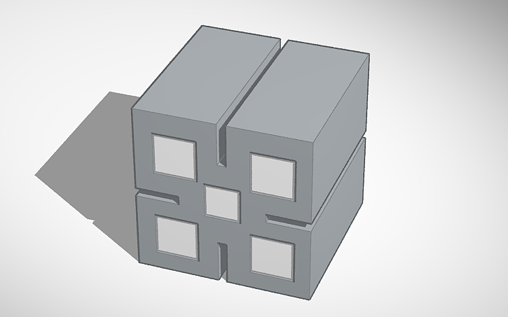 3D design GD/Geometry Dash Time machine icon template - Tinkercad